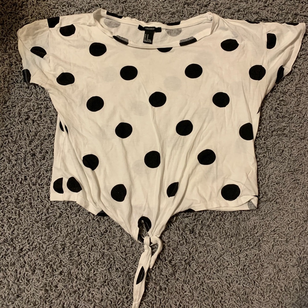 Polka Dot Crop Top